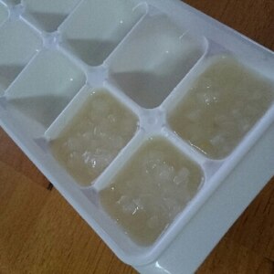 【離乳食・初期】　　かぶの冷凍保存　
